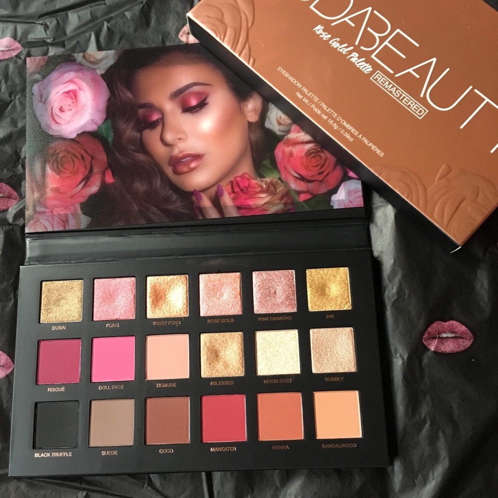 Huda Beauty Rose Gild Remastered palette NWT